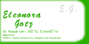 eleonora gotz business card